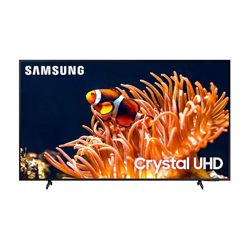 SAMSUNG 75-Inch Class 4K Crystal UHD DU8000 Series HDR Smart TV w/Object Tracking Sound Lite, Motion Xcelerator, Ultra Slim Design, Gaming Hub, Alexa Built-in (UN75DU8000, 2024 Model)