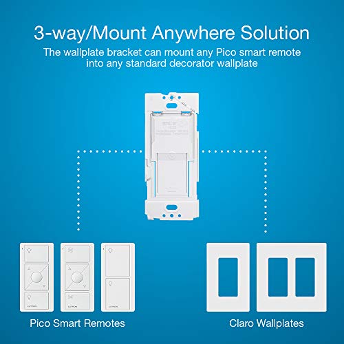 Lutron Caseta Smart Home Dimmer Switch and Pico Remote Kit, Works with Alexa, Apple Home, Ring, Google Assistant (Smart Hub Required) | P-PKG1WB-WH | White