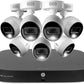 Lorex Fusion 4K Security Camera System w 2TB DVR - 8 Channel Wired Home Security w/ 6 Cameras - Motion & Face Detection, Warning Light & Siren, Color Night Vision, Weatherproof Surveillance