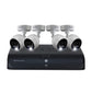 Lorex Fusion 4K Security Camera System w 2TB DVR - 8 Channel Wired Home Security w/ 6 Cameras - Motion & Face Detection, Warning Light & Siren, Color Night Vision, Weatherproof Surveillance